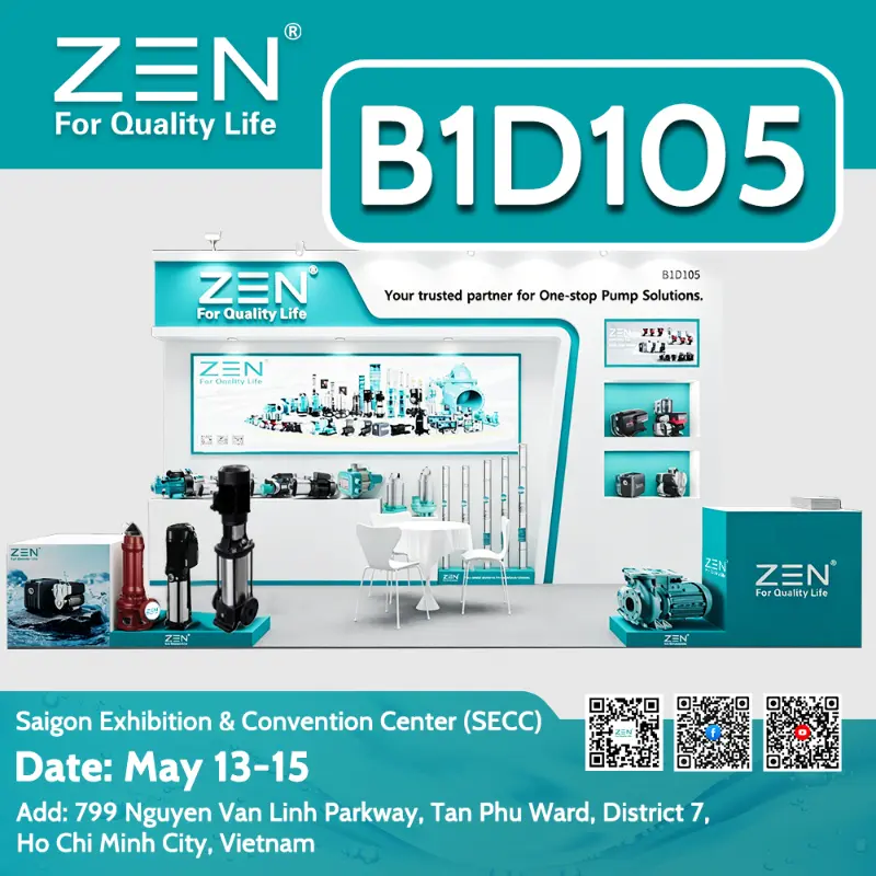 ZEN to Showcase One‑stop Pump Solutions at SECC Vietnam (May 13–15)